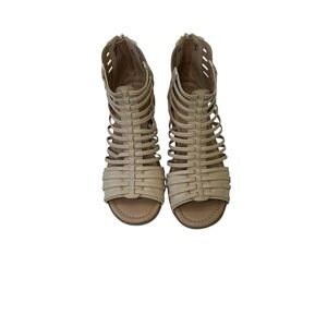 Journee Collection Beige Strappy Sandals